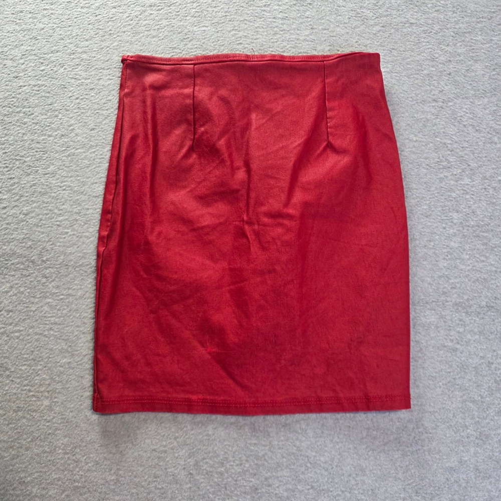 Windsor Pencil Skirt Womens XS Red Bodycon Stretch Made USA Y2K Mini Skirt Fit